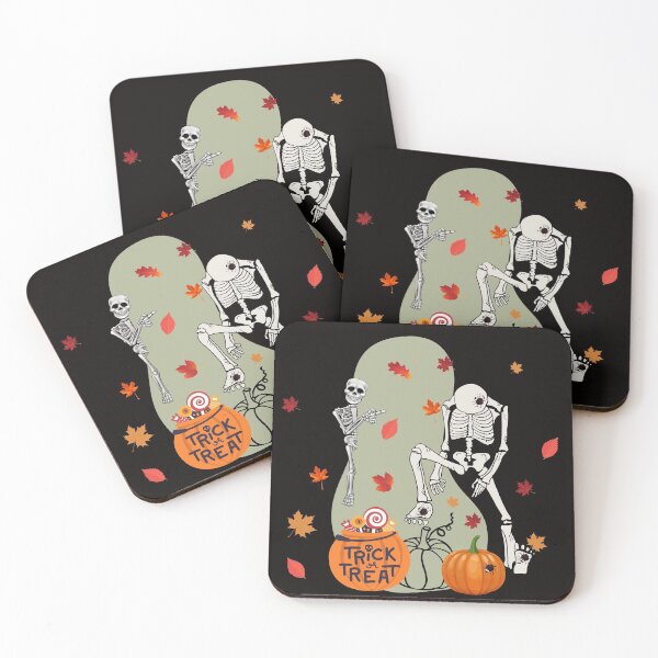 Item preview, Skeleton Trick Or Treating Pattern For Halloween Fans - Cute Halloween designed and sold by Vero De.