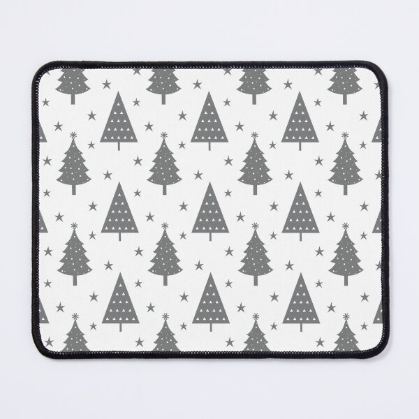 Item preview, Scandi Winter Christmas Trees in Slate Blue Grey Minimalist Holiday Forest Pines designed and sold by KrisInStitches.