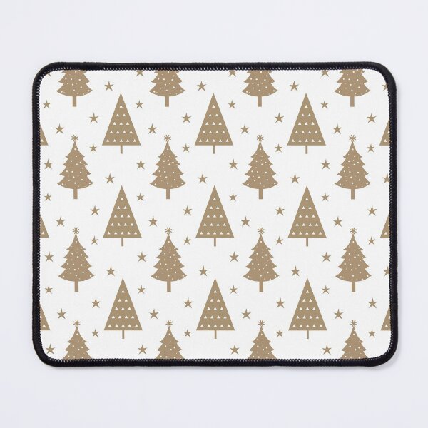 Item preview, Scandi Winter Christmas Trees in Gold Tan Beige Minimalist Holiday Forest Pines designed and sold by KrisInStitches.
