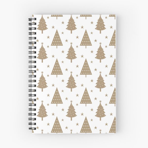 Item preview, Scandi Winter Christmas Trees in Gold Tan Beige Minimalist Holiday Forest Pines designed and sold by KrisInStitches.