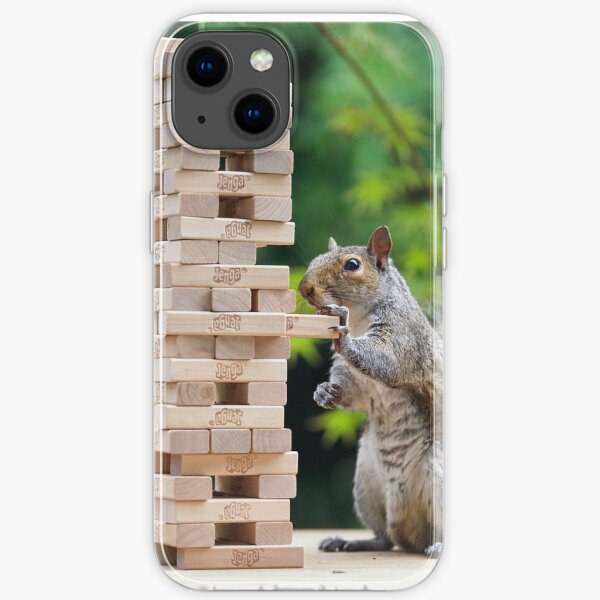 Squirrelisimo jenga peril iPhone Soft Case