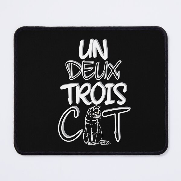 Item preview, Un Deux Trois Cat - Funny French designed and sold by TheInkElephant.