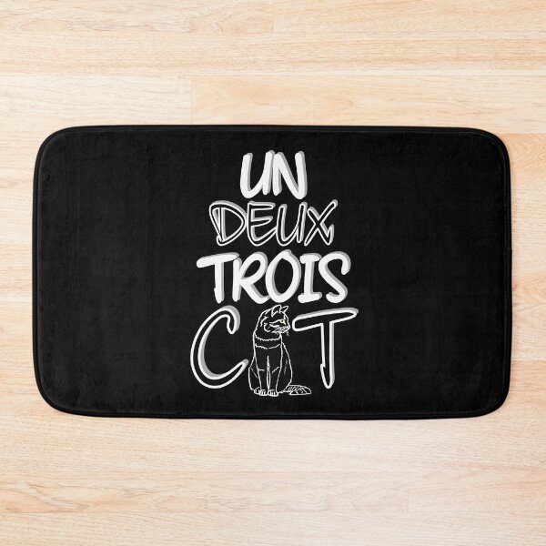 Item preview, Un Deux Trois Cat - Funny French designed and sold by TheInkElephant.