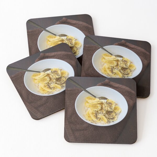 Item preview, Banana with chia seed on the oats with milk. designed and sold by ellinnur.