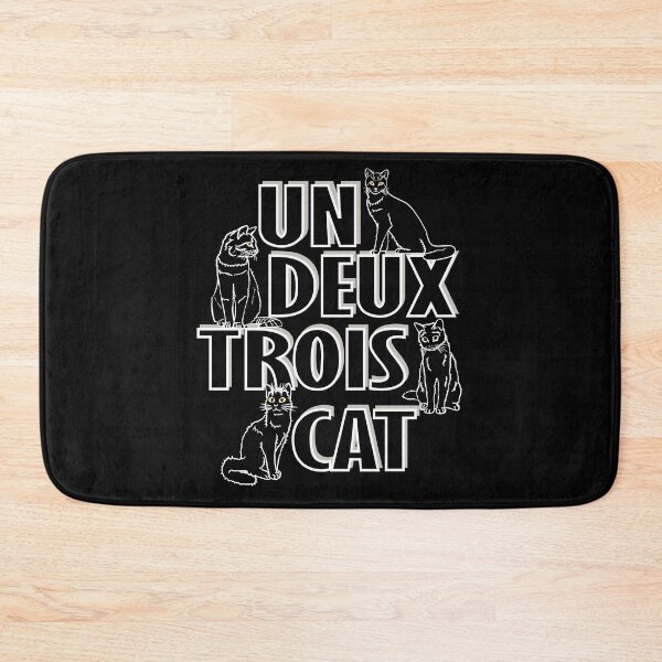 Item preview, Un Deux Trois Cat - Funny French designed and sold by TheInkElephant.