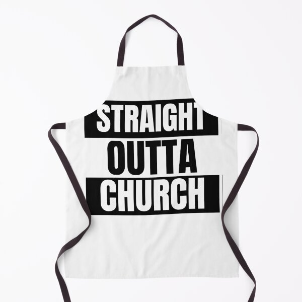 Item preview, Straight. Out ta Church - Black and White designed and sold by RedSparkle.