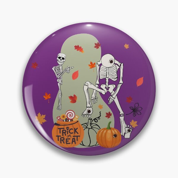 Item preview, Skeleton Trick Or Treating Pattern For Halloween Fans - Cute Halloween designed and sold by Vero De.