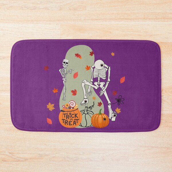Item preview, Skeleton Trick Or Treating Pattern For Halloween Fans - Cute Halloween designed and sold by Vero De.