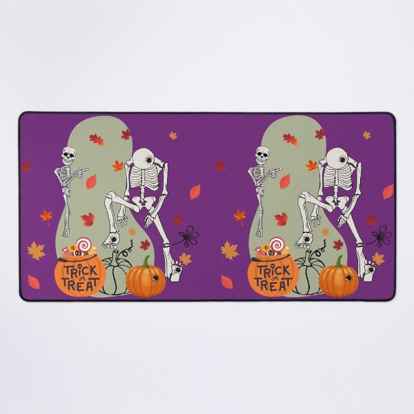 Item preview, Skeleton Trick Or Treating Pattern For Halloween Fans - Cute Halloween designed and sold by Vero De.