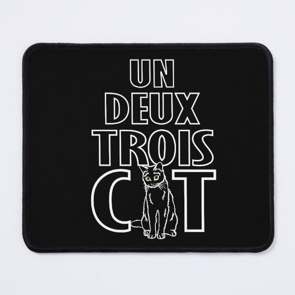 Item preview, Un Deux Trois Cat - Funny French designed and sold by TheInkElephant.