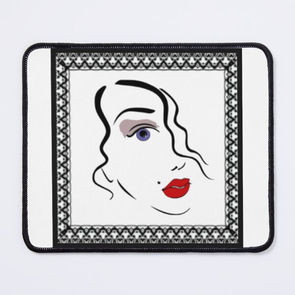 Item preview, TRENDY EDGY FEMALE PORTRAIT - ARTISTIC MODERN ART designed and sold by MrCreativeArts.