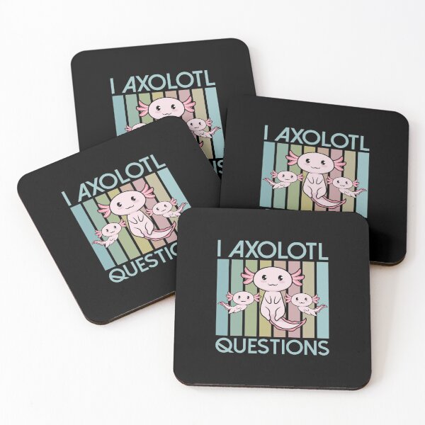 Item preview, Funny I Axolotl Questions Cute Retro Axolotl Fish Lovers designed and sold by MJLdesigns.