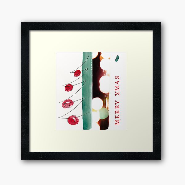 Merry XMAS Gerahmter Kunstdruck