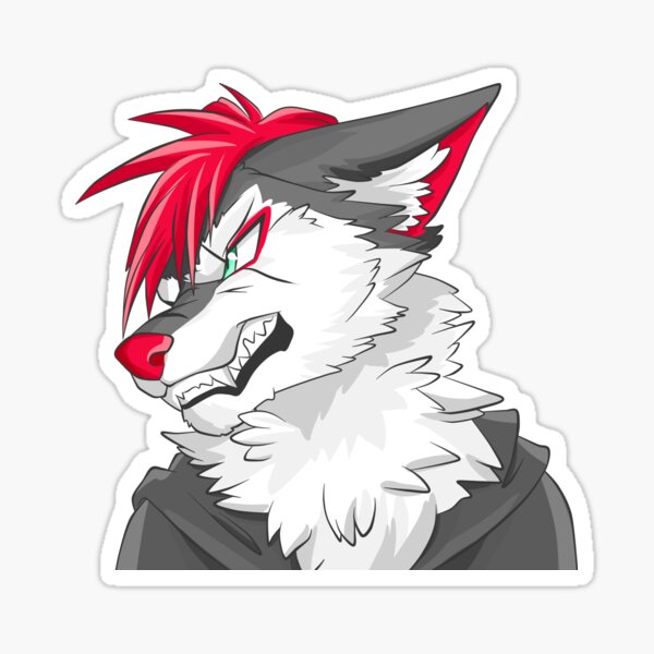 Furry Rage Stickers Redbubble