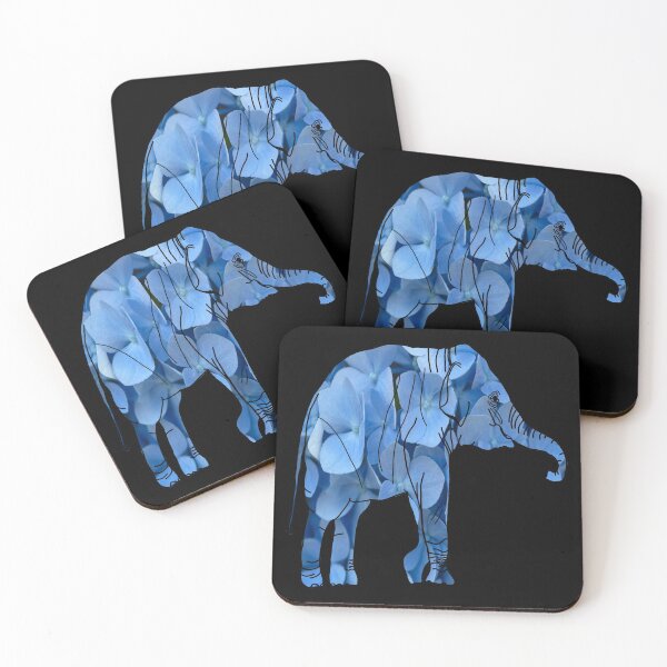 Item preview, Blue  Hydrangea Elephant designed and sold by Haloproductions.