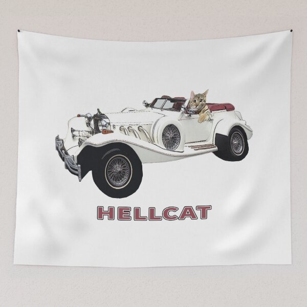 Item preview, Hell cat racing cat designed and sold by janraydesigns.