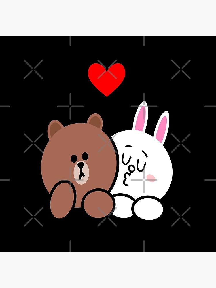 Brown bear and Cony in love by tommytbird