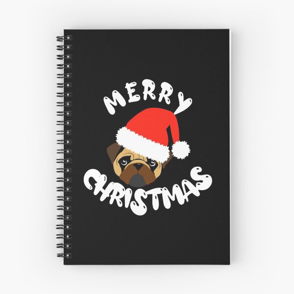Artikelvorschau, Frohe Weihnachten Mops entworfen und verkauft von Louise Bastard.