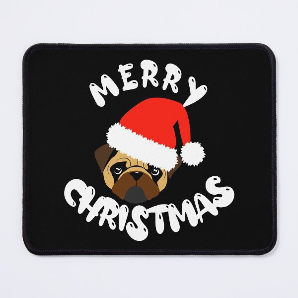 Item preview, Merry Christmas Pug designed and sold by Louise Bastard.