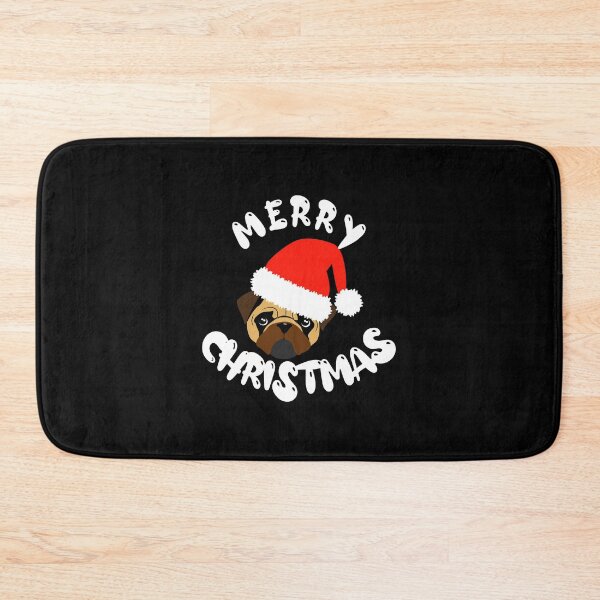 Item preview, Merry Christmas Pug  designed and sold by Louise Bastard.