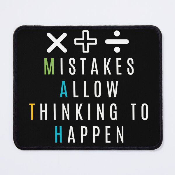 Item preview, Mistakes allow thinking to Happen-Math Teacher designed and sold by Oreo2020 Creations.
