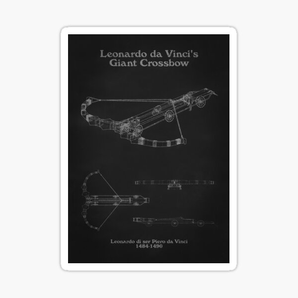 Da Vinci's Giant Crossbow Sticker