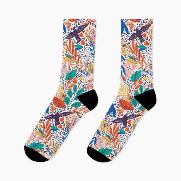 Item preview, Bright Botanical with Flying Birds designed and sold by Griffletta.