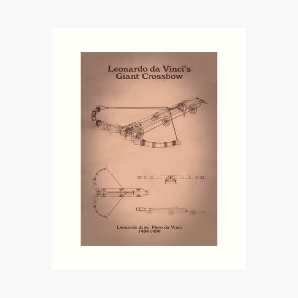Da Vinci's Giant Crossbow Art Print
