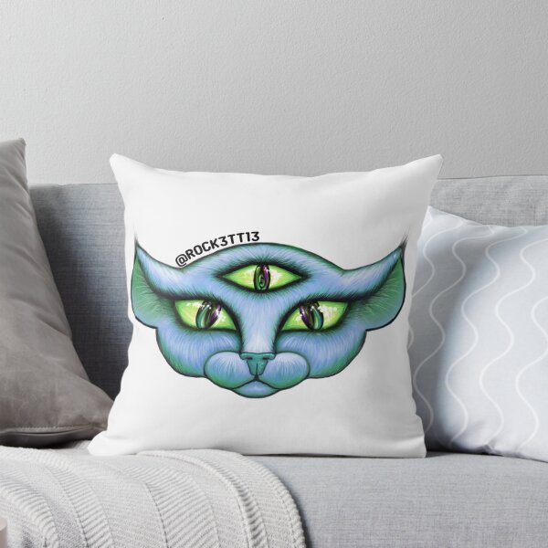 Item preview, Three Eyed Cat (Logo for Rockett Art) designed and sold by Rockett-Art.