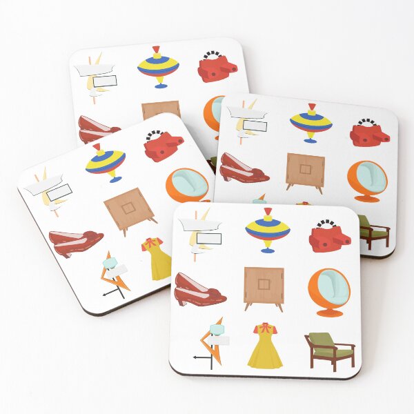 Item preview, Icons of the 1960s Americana Era Sticker Pack #1 of 2 Journals Diaries Scrapbooking Sticker Books  designed and sold by Hanlar.