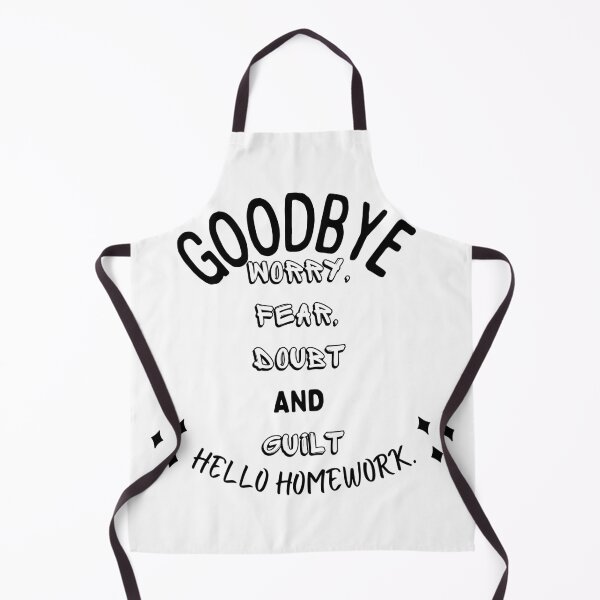 Item preview, Goodbye worry, fear, doubt, and guilt hello homework classic sticker designed and sold by player-502.