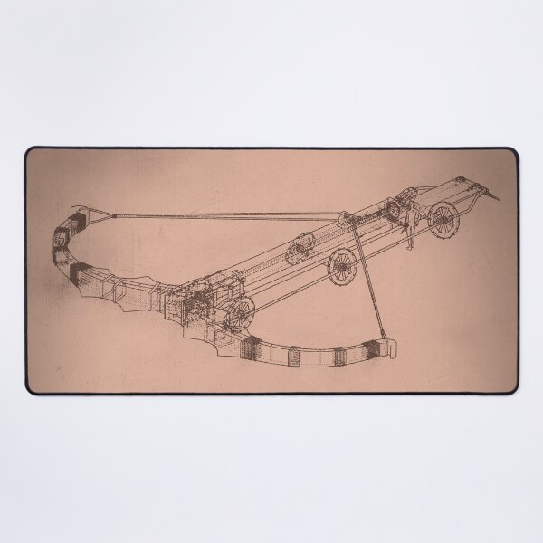 Da Vinci's Giant Crossbow Desk Mat