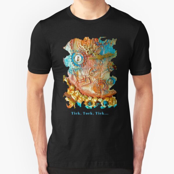 COOL STEAMPUNK - TICK TOCK TICK Slim Fit T-Shirt