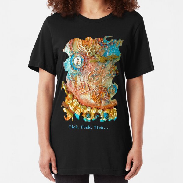 COOL STEAMPUNK - TICK TOCK TICK Slim Fit T-Shirt