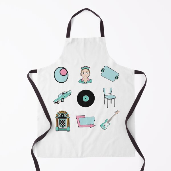 Item preview, Icons of the 1950s Americana Diner Retro Era Sticker Pack #1 of 2 Journals Diaries Scrapbooking Sticker Books designed and sold by Hanlar.