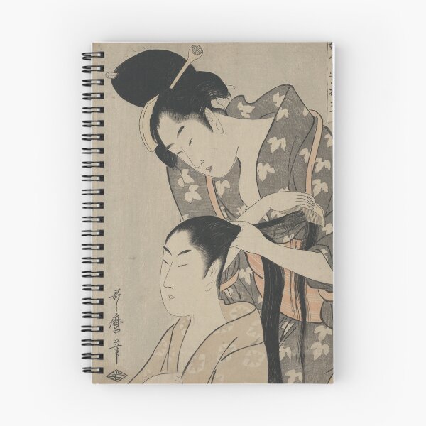 Item preview, Tying hair - Utamaro Utagawa - 1798 designed and sold by CrankyOldDude.