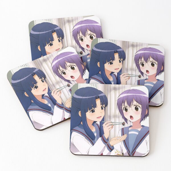 Item preview, Yuki and Ryoko Eating Coaster designed and sold by Kirashura.