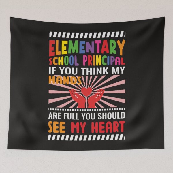 Item preview, Elementary school principal see my heart designed and sold by Themngocbao.