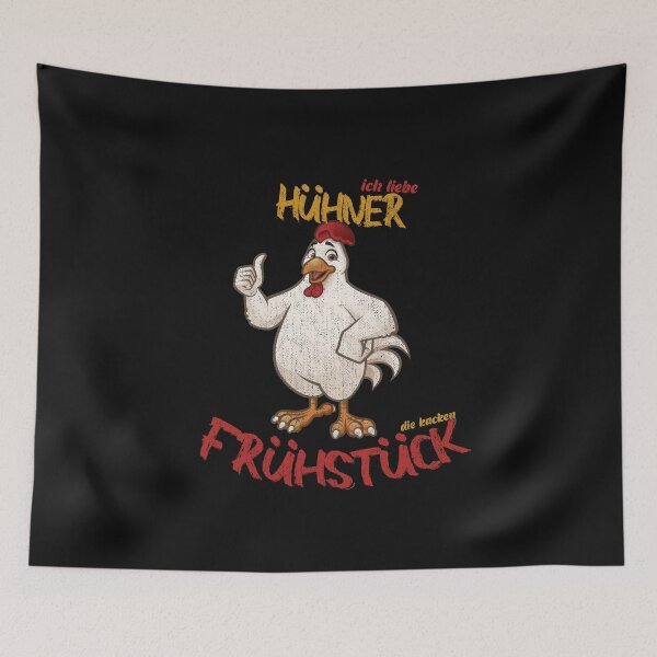 Item preview, ich liebe Hühner die kacken Frühstück Landwirt Bauer Eier designed and sold by Hero Prod.