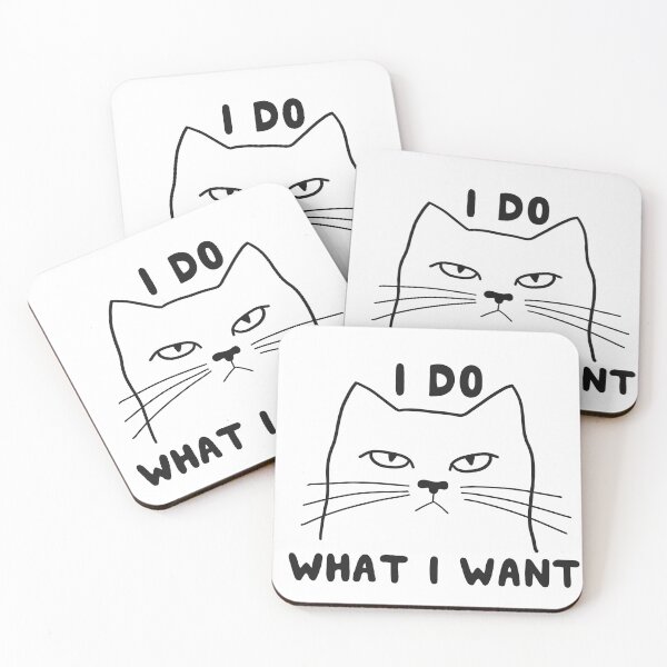 Item preview, I Do What I Want Cat designed and sold by CuriousBloom.