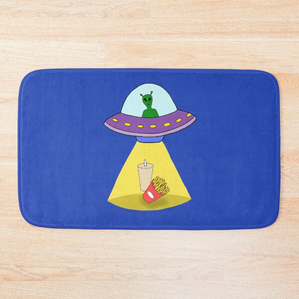 Item preview, Ufo Abducting Junk Food designed and sold by Lizzamour.