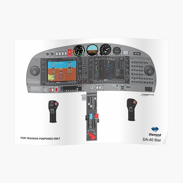 Diamond DA40 Star Poster