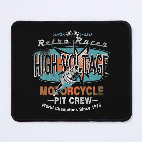 Item preview, High voltage- motorcycle pit crew- biker design designed and sold by josephsteez.