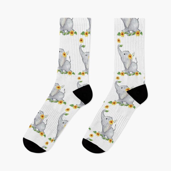 Item preview, Elephant Baby With Flower stickers    Buy any 4 and get 25% off.    Buy any 10 and get 50% off.  designed and sold by lduke47.