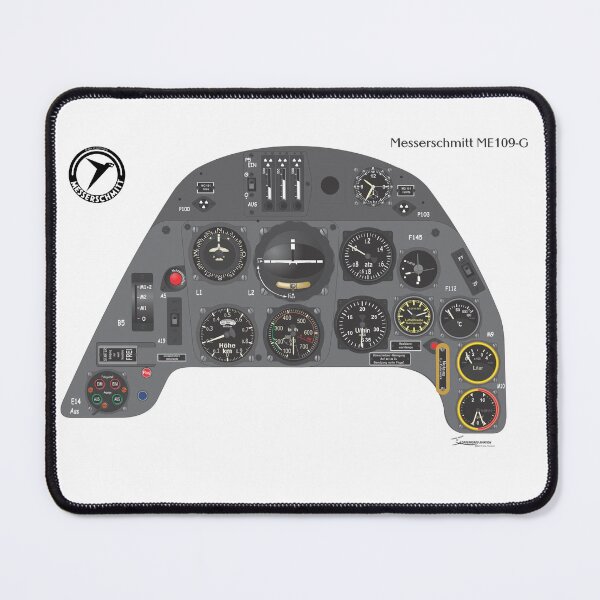 Item preview, Messerschmitt ME109G Instrument panel designed and sold by GregThompson.