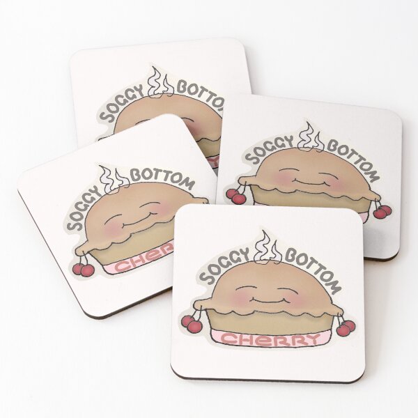 Item preview, Funny Soggy Bottom Cherry Kawaii Pie - Baking Is My Thing Hobby designed and sold by ViewerEqualsPhoton.