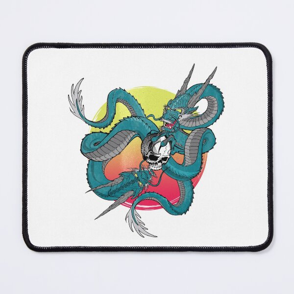 Item preview, Japanese dragon holding skull- anime design designed and sold by josephsteez.