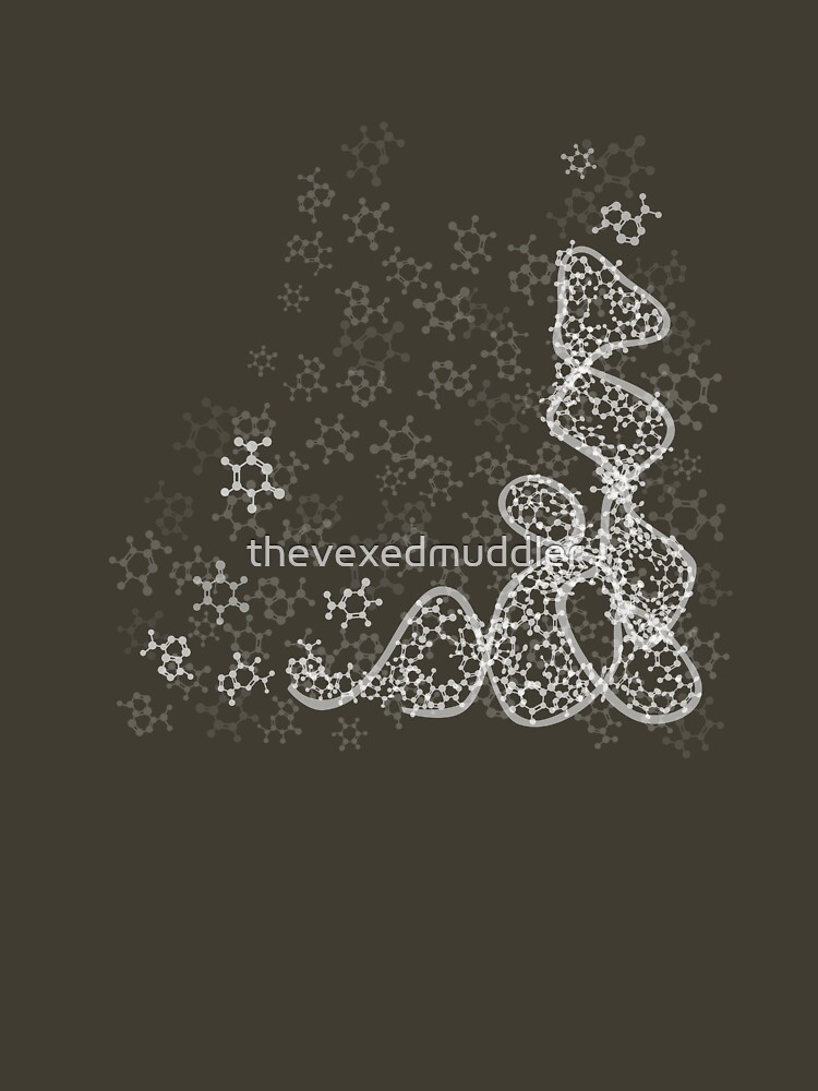 tRNA (transfer RNA) structure - white by thevexedmuddler