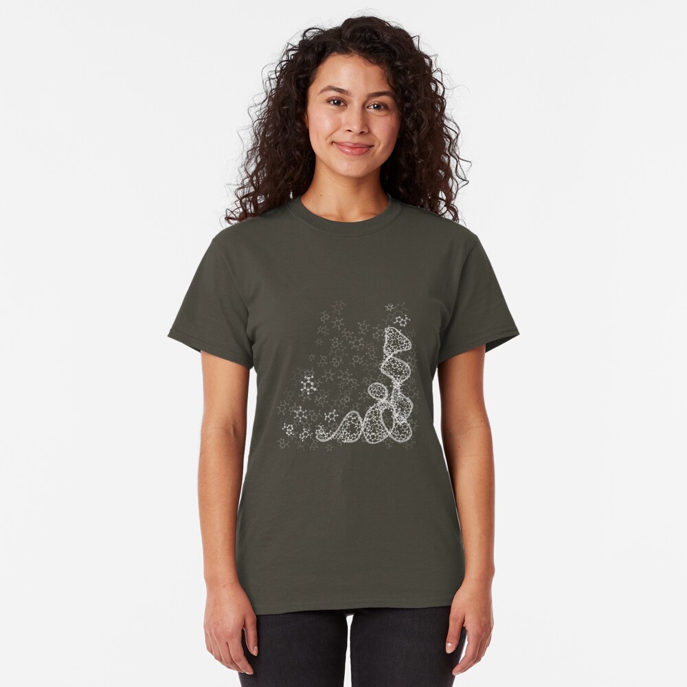 tRNA (transfer RNA) structure - white Classic T-Shirt