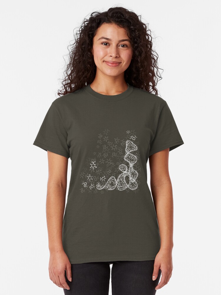 Alternate view of tRNA (transfer RNA) structure - white Classic T-Shirt